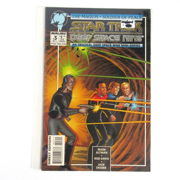4 Star Trek: Deep Space Nine, Vintage, Malibu Comics Issues #O, 1, 2, 3 - Picture 5 of 5